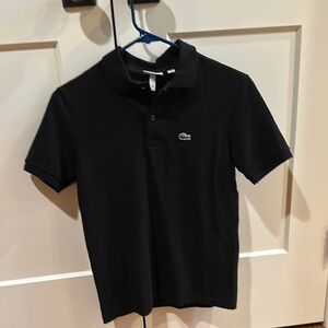 Lacoste Kids Black Polo Shirt- size youth 14
